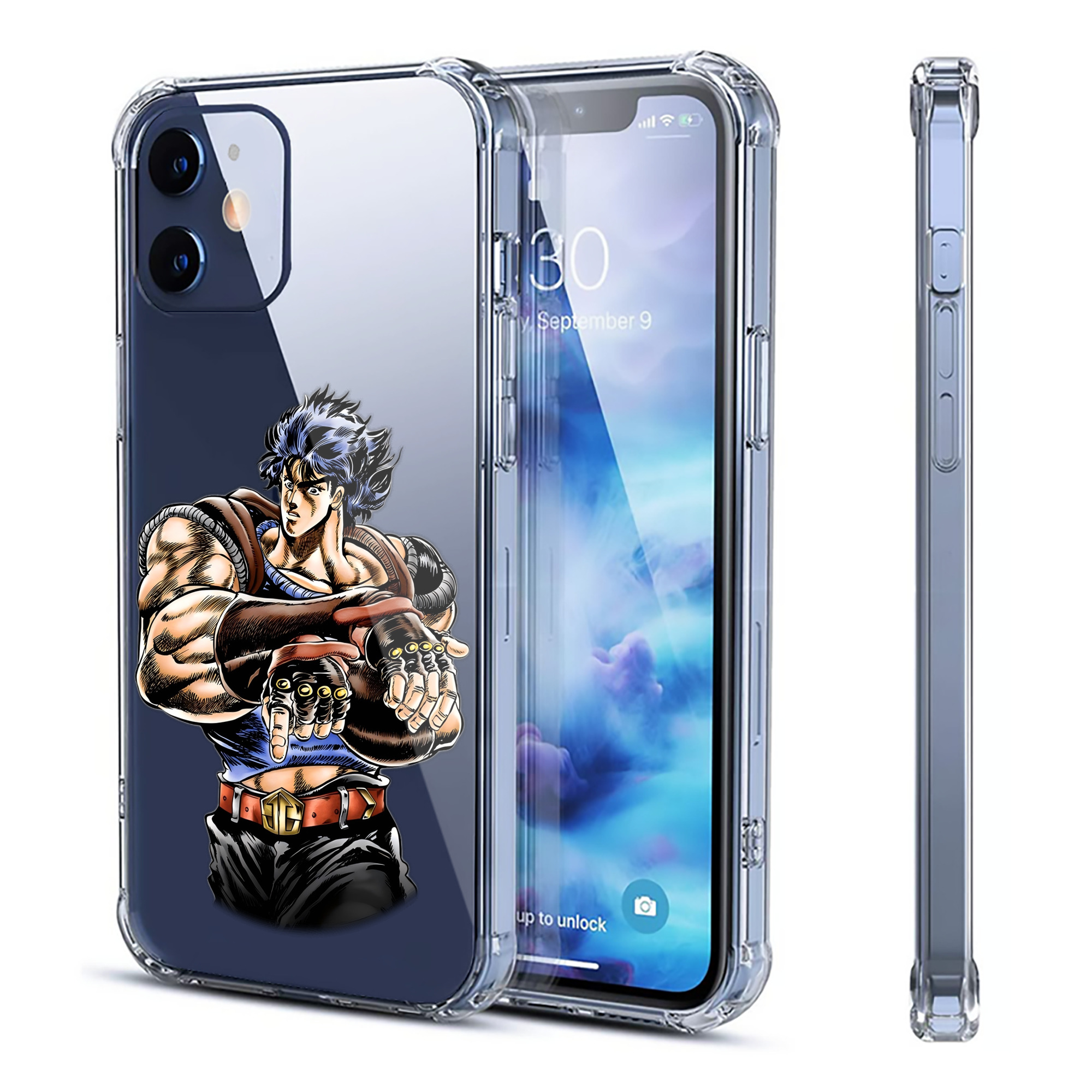 （画像用） ジョジョの奇妙な冒険 /ジョナサン?ジョースター JoJo's Bizarre Adventure Jonathan Joestar 【iPhone 12シリーズ対応】透明スマホケース（クリアソフトケース）